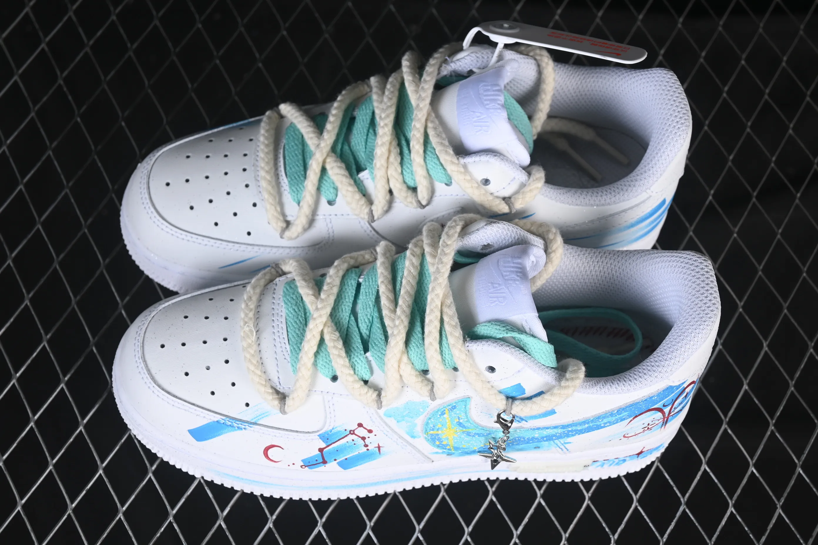 All categories Nk Air Force 1 Air Force series Nk Air Force 1 Low Air Force low-top Nike Air Force 1'07 Low "Aries" Hand-painted graffiti twelve constellations series Aries Air Force One low-top casual sneakers Constellation 321-419